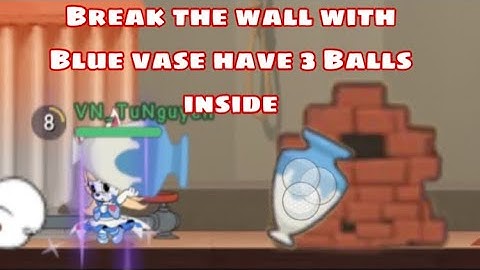 Experiment Video | Michelle max transform using Blue vase with 3 golf balls inside to break the wall