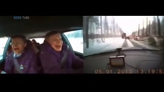 Drivers Caught on Dashcam Inside the Car before Crash