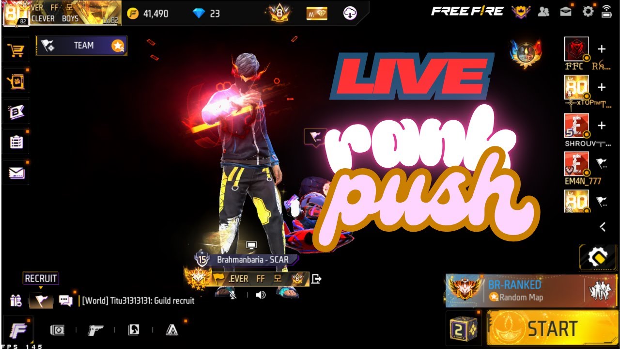 🔴[live] FREE FIRE NEW SEASON CS RANK REGION PUSH I#freefire # ...