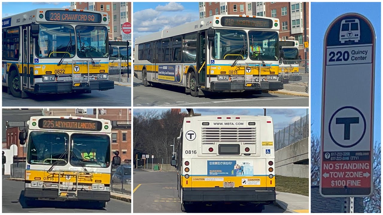 [MBTA] Bus Action ~ Buses at Quincy Center Station - (January 2021)