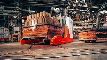 ek robotics x RHI Magnesita | Maximum safety and efficient material flow with AGVs