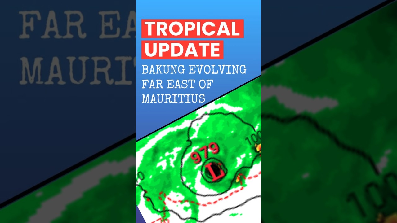 TC Bakung, Evolves far east of Mauritius... Impacts Not Expected... #weather #mauritius #cyclone