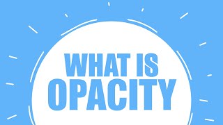 What Is Opacity / Use With Expressions - After Effects Beginner Tutorials