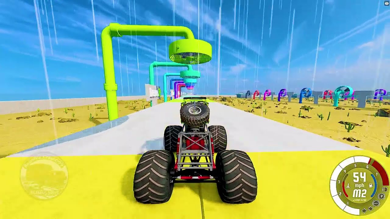 Cars vs Fan | BeamNG.drive