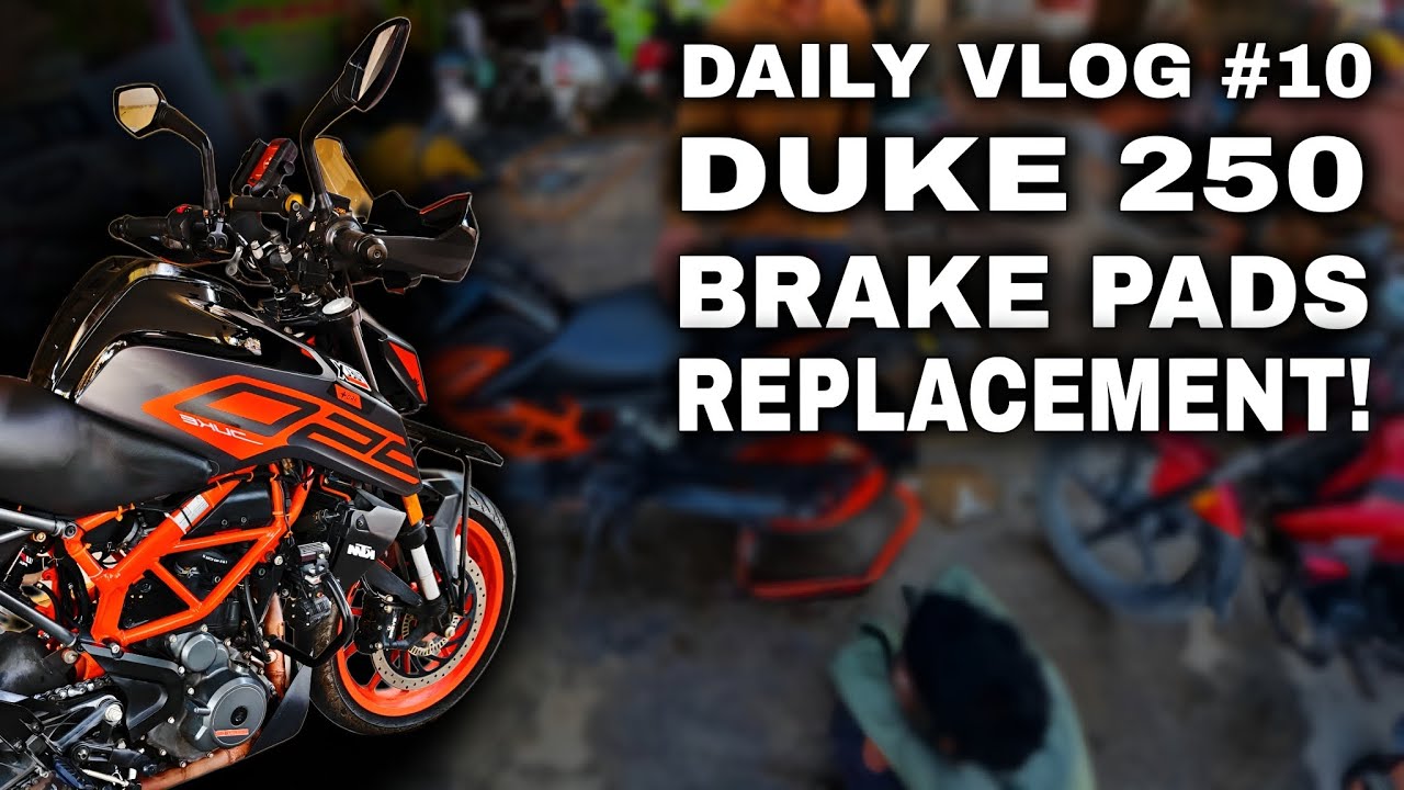 KTM Duke 250 Brake Pad Replacement | Daily Vlog #10 🏍️