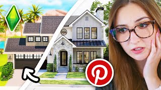 i tried building a pinterest house in the sims 4