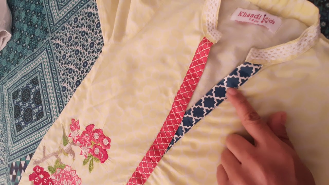 Gota work Kurti Designs For 8 year Girls Detail video