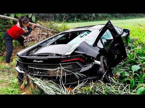 Full Video: Repairing, Restoring LAMBORGHINI Car That Was Abandoned For Many Years After An Accident