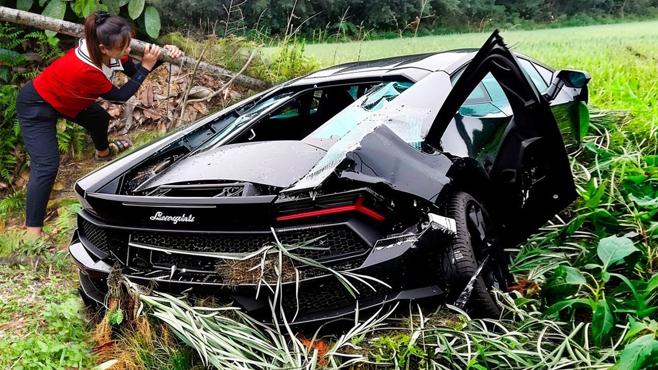 Full Video: Repairing, Restoring LAMBORGHINI Car That Was Abandoned For Many Years After An Accident