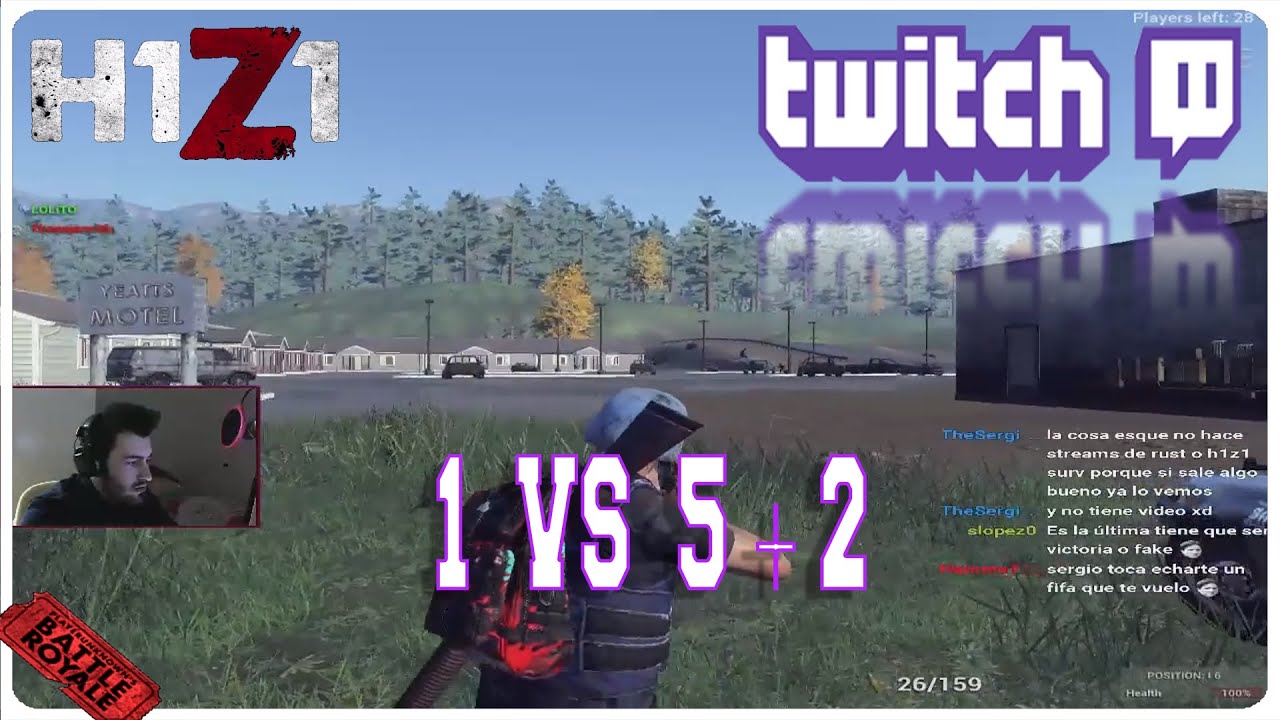  TWITCH - 1 vs 5 + 2 - H1Z1