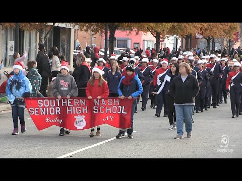 Southern Nash High School Marching Band in the 2022 Rocky Mount NC Christmas Parade