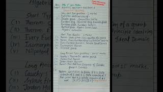 advance abstract algebra -l important questions MSc 1st sem maths #apsuniversity