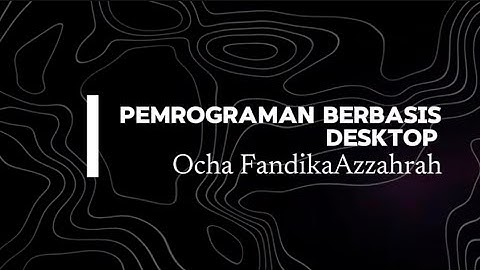 Tugas 2 Pemrograman Berbasis Desktop - STSI4201