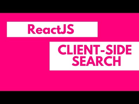 React JS Search Filter [1]