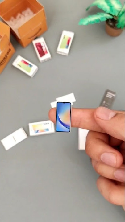 Samsung Galaxy A34 mini phone #auspacken #miniature