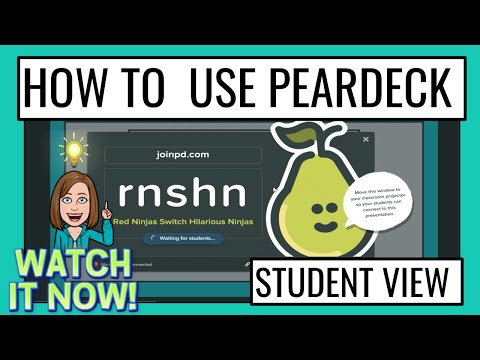 How to use Peardeck - Students View