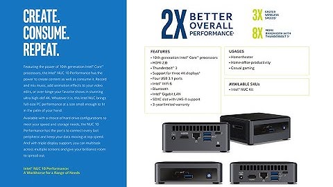 Intel NUC10 NUC10i5FNK Home & Business Desktop Mini PC