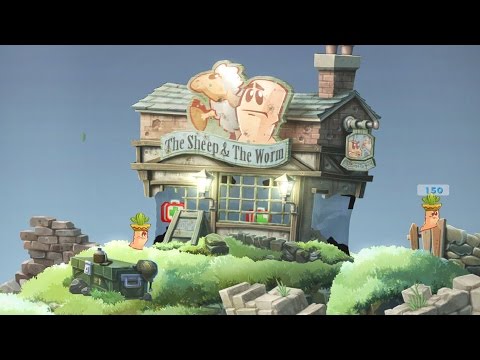 Worms WMD Two Player Match - Gameplay