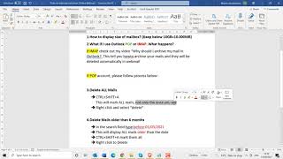 Deleting mails from Zimbra Webmails