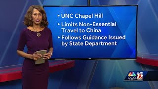 University of North Carolina-Chapel Hill bans nonessential travel to China due to coronavirus out...