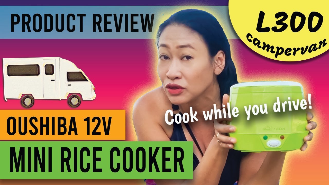 OSBA Mini Rice Cooker, 1L Travel Rice Cooker Small 12V For Car, Cooking For  Soup Porridge and Rice, Cooking Heating and Keeping Warm Function(Green)