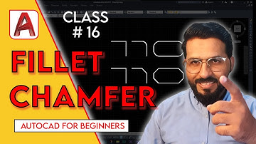 Fillet,Chamfer Command in AutoCAD in Hindi/Urdu | Class 16 |  AutoCAD tutorial for civil engineers