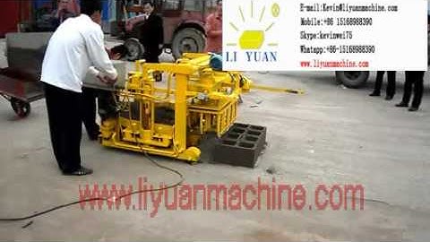 QMY4 30 mobile concrete block machine