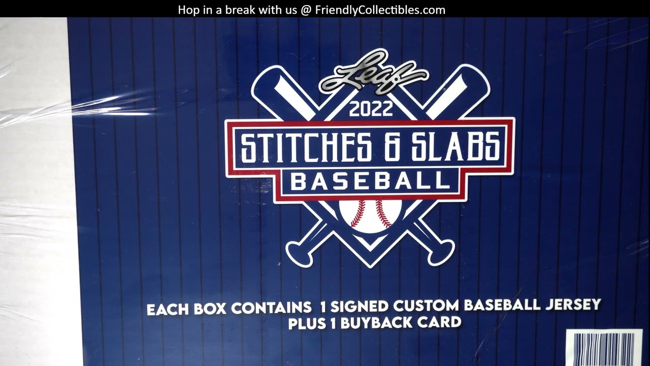 2022 Leaf Stitches & Slabs Baseball Hobby Box - Signed Jersey +