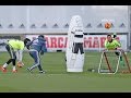 Goalkeeping training with crazy catch highlights reel