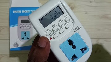 How to RESET Blackt Electrotech Digital Programmable Timer Socket Switch