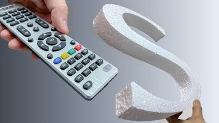 Even the rich do it! Insert styrofoam into the TV remote control