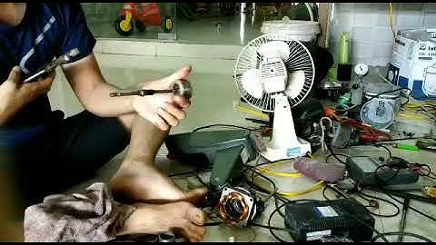 Sửa quạt treo tường bị sát cốt..//toàn cảnh quá trình thay trục bạc quạt treo tường