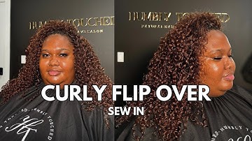 Curly Flip Over | SEW IN METHOD | No Heat Required