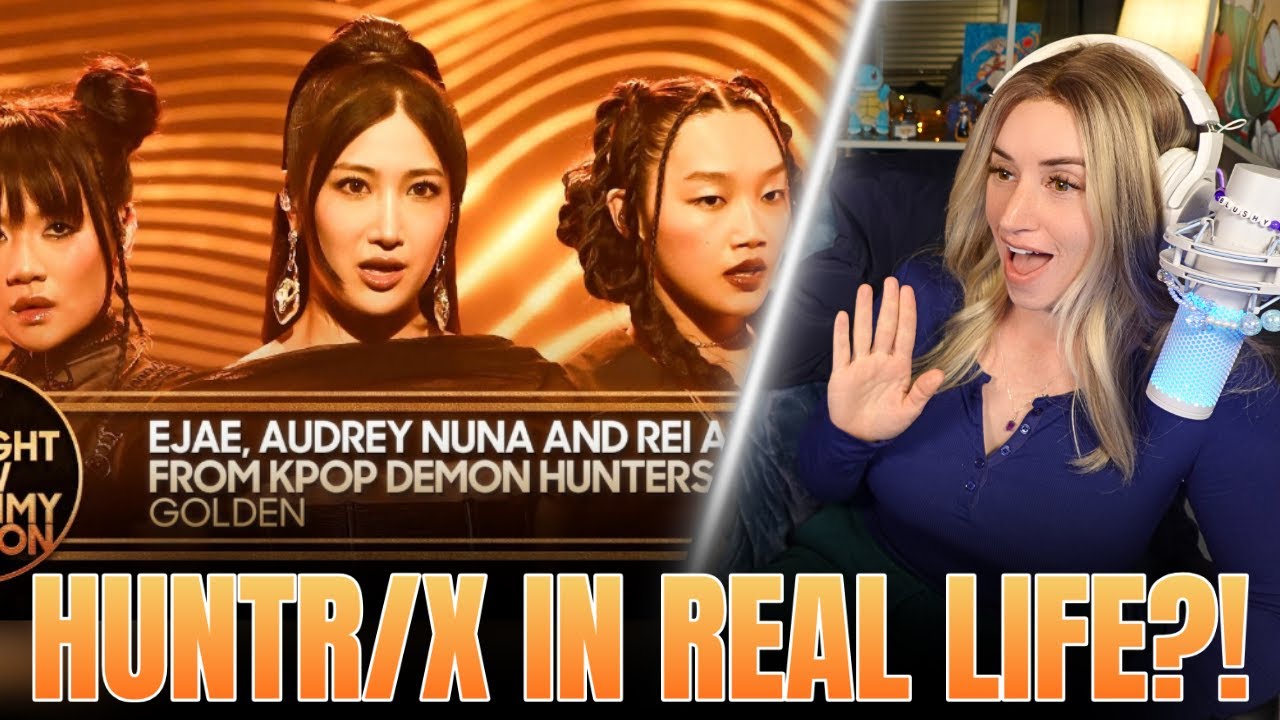 Golden 🎙️ LIVE by HUNTR/X?! | K-Pop Demon Hunters on Jimmy Fallon Reaction! ✨