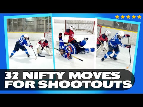 32 Nifty Moves for Hockey Shootouts [Dangles] Trick Shots