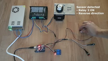 Automated control of stepper motion and parallel relays