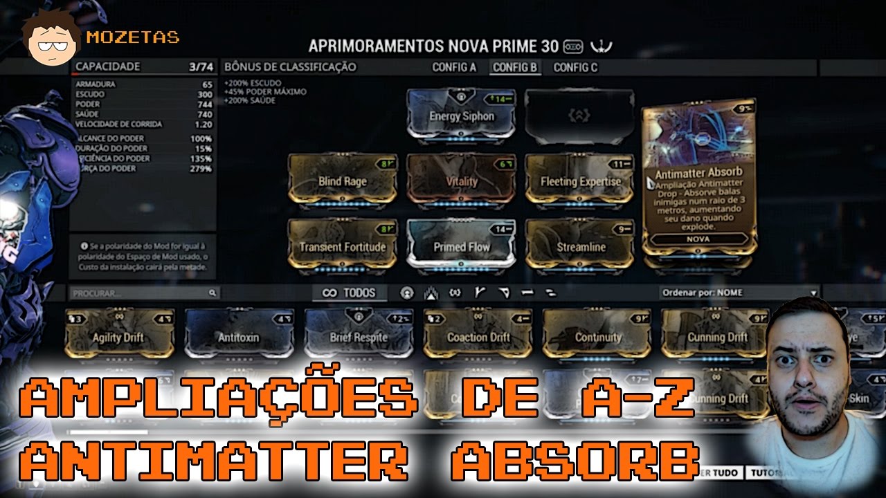 [Warframe] - Amp A-z - Antimatter Absorb - YouTube