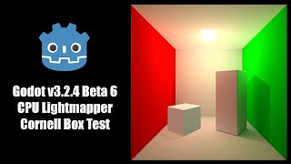 Cornell Box w/ Godot NEW CPU Lightmapper (Baked Lightmap)