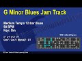 G Minor Blues Jam Backing Track 90 BPM