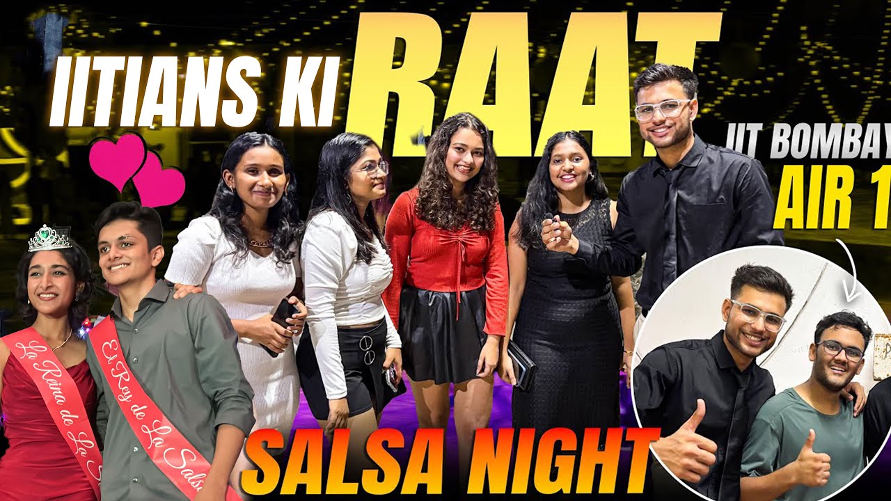 Unforgettable Salsa Night at IIT Bombay 💖| AIR - 1 in #salsanight 