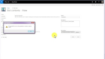 Video 26 Microsoft SharePoint Import Spreadsheet