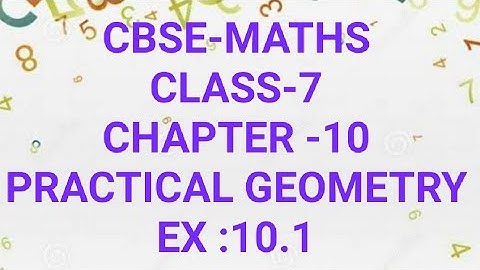 CBSE-MATHS|CLASS -7|CHAPTER -10|PRACTICAL GEOMETRY|EX :10.1|in Malayalam|MJ ACADEMY|