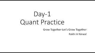 Day-1: Quant Practice for IPMAT, CAT, XAT, NMAT, SNAP, CGL etc. | Quantitative Aptitude Practice|IIM