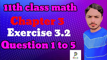 11th class math chapter 3 Exercise 3.2 matric and determinants