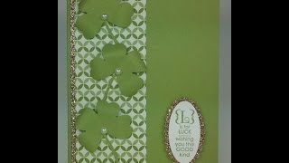 St Patrick's Day card using the Pansy Punch!