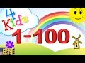 Numbers counting 1-100 Learning Video for children. Counting one to onehundred (english)