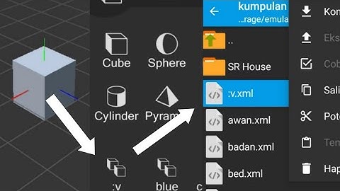 Cara menyimpan object prisma 3d