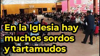 There are many deaf and stuttering people in the Church TALK PREACHING godparents