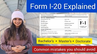 Form I20 Explained | Avoid these common mistakes | International Students in USA