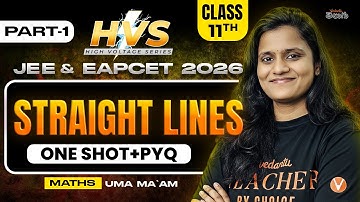Straight Lines | Class 11| Maths | EAPCET JEE 2026 / 27 | One Shot + PYQs | Uma Ma